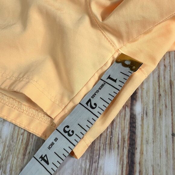 Nike Running Shorts Womens Size 2XL XXL Orange Dri Fit Crew Gym Run Casual Melon - Picture 9 of 13